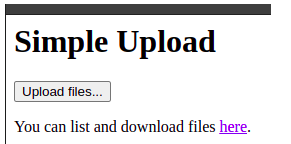 Envoi de fichiers au serveur web