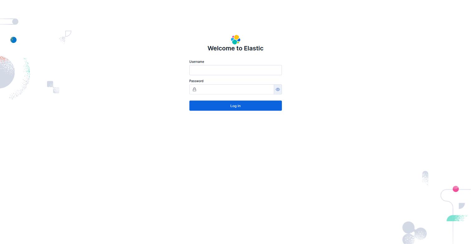 Kibana login page