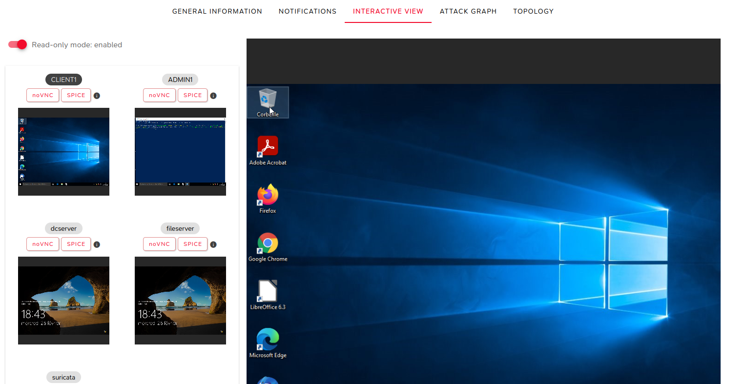 Vue interactive