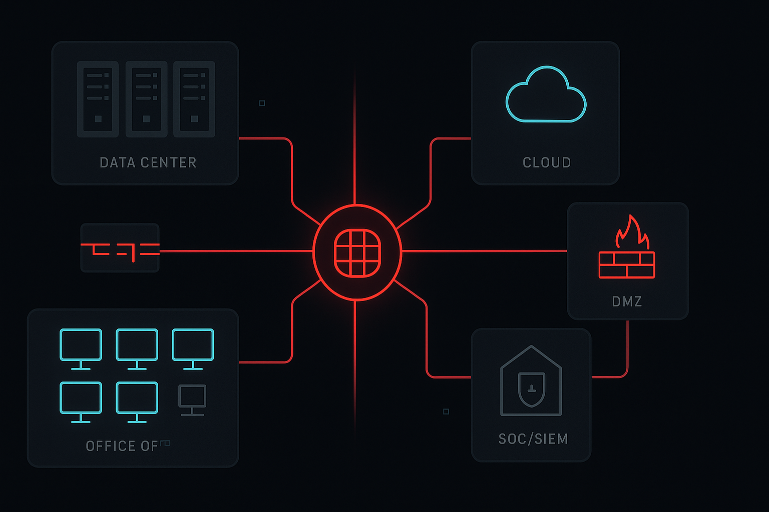 M&NTIS rich lab environment simulating a real enterprise network